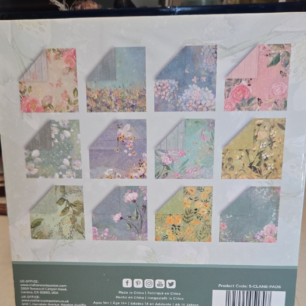 Crafter's Companion Country Lane 6x6 Paper Pad NEW - Picture 2 of 2